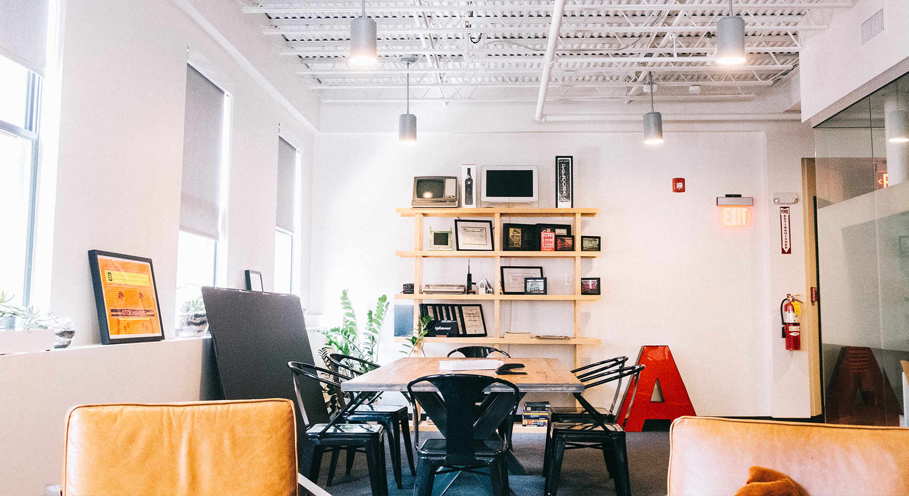 A corner of our office in Boston
