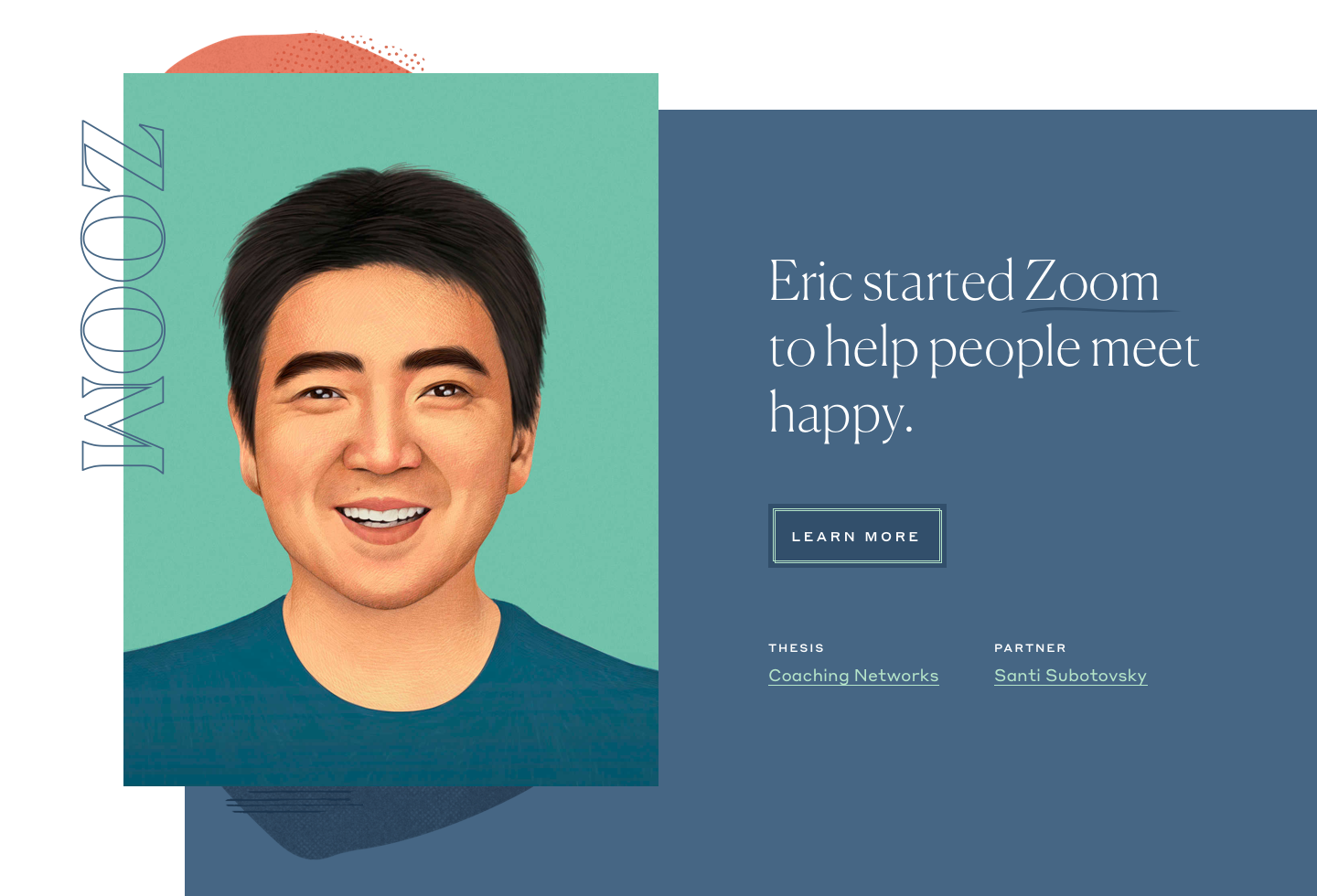 Emergence Homepage Company Section