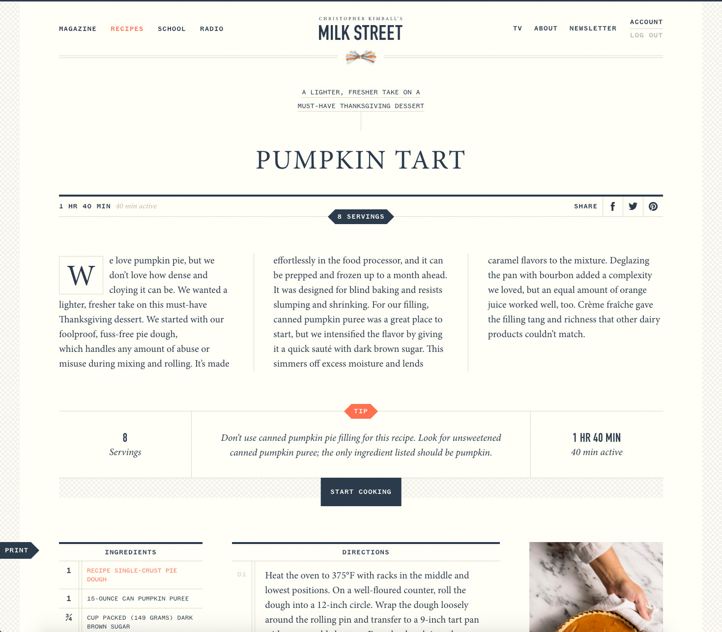 Milk Street Recipe Page