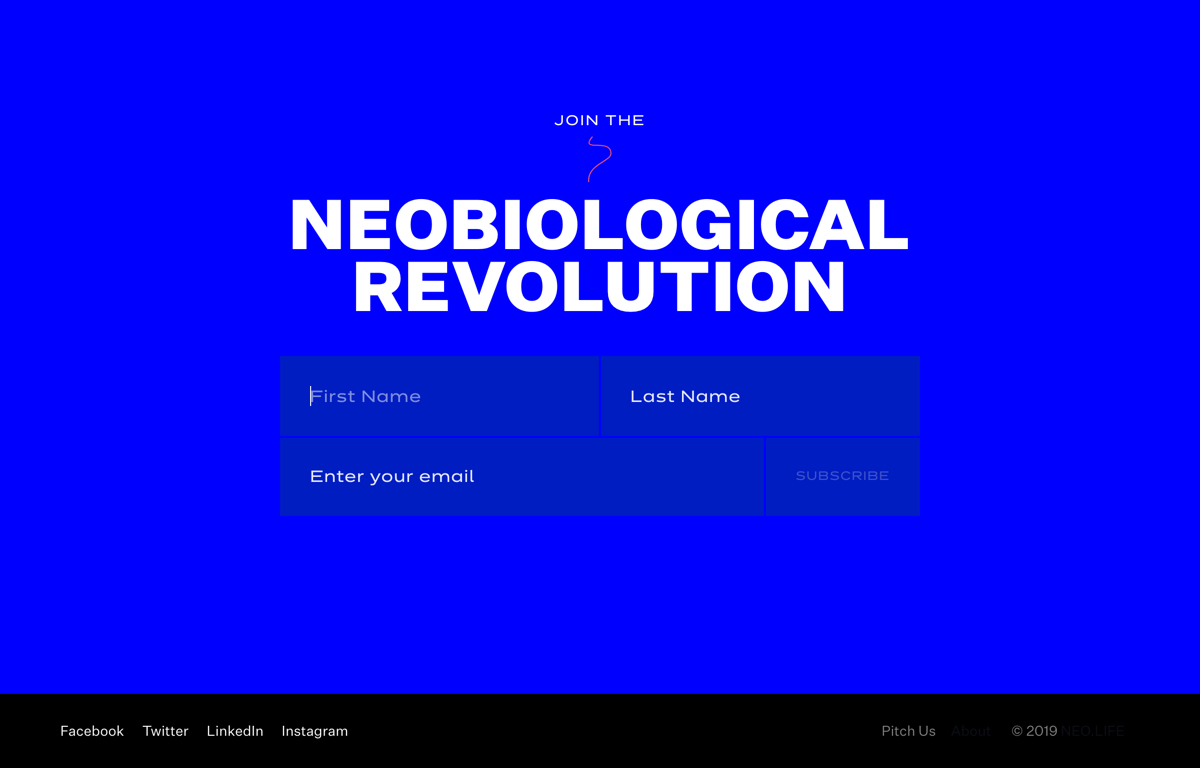 NEOLIFE signup form