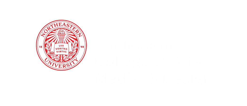 Northeastern Logo: College of Arts, Media, & Design