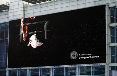 Billboard with Northeastern Logo