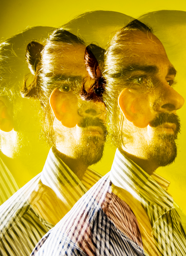 Student Portrait on Yellow