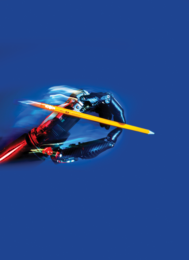 Robot Holding Pencil