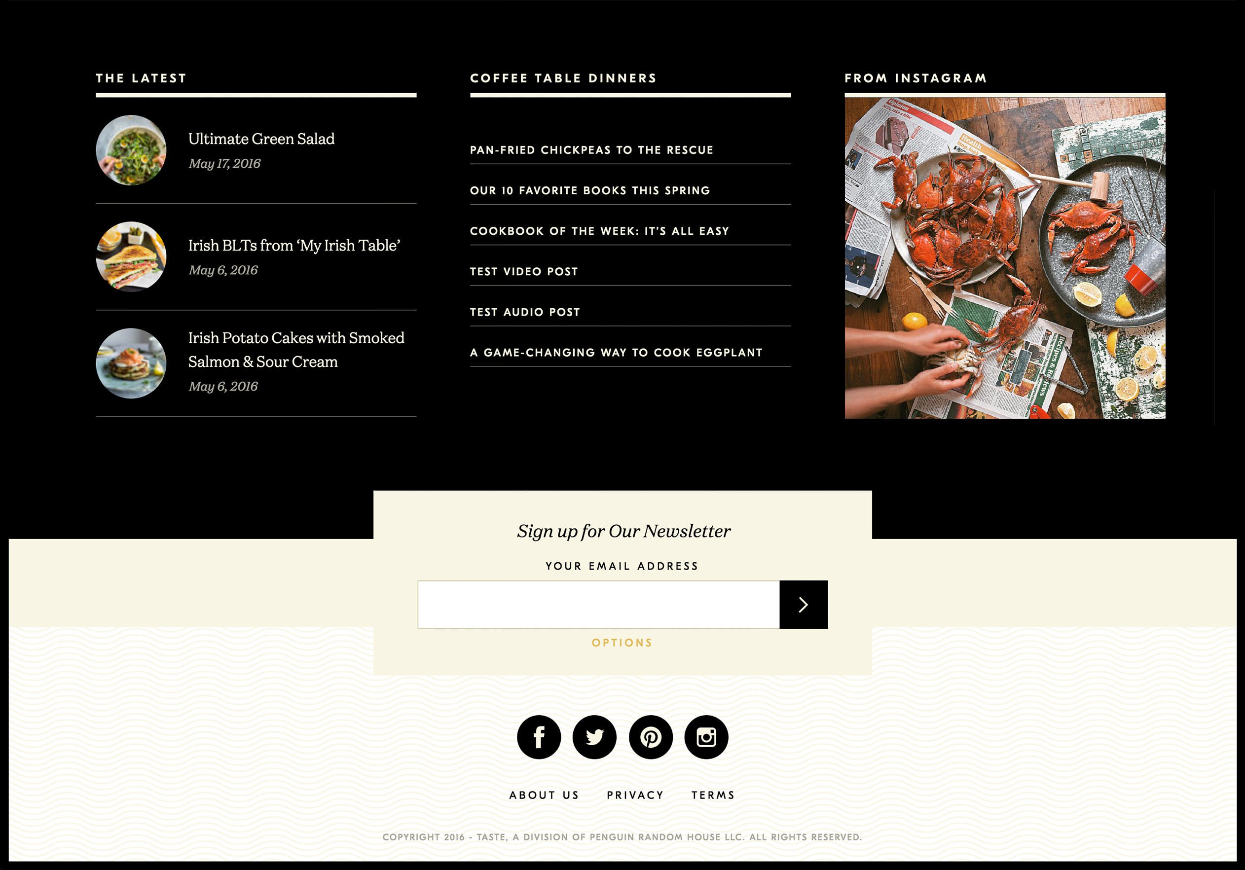 example taste article section