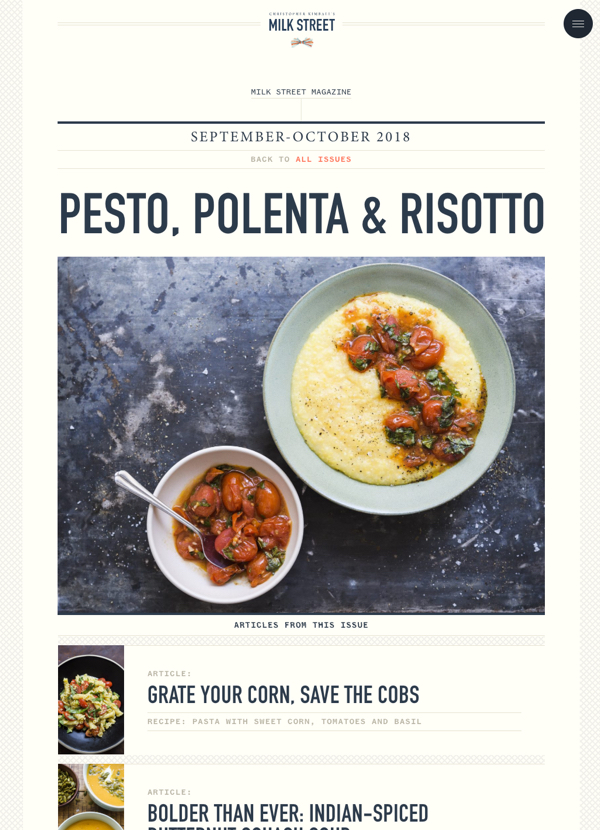Milk Street website