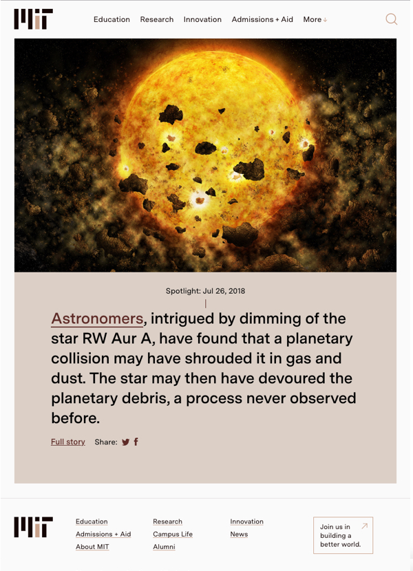 MIT homepage