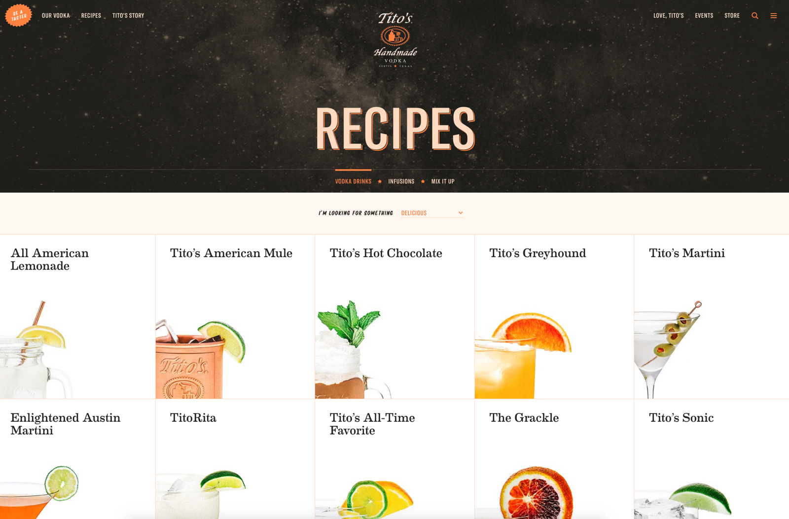 Tito’s homepage