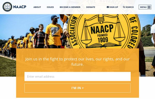 NAACP screenshot