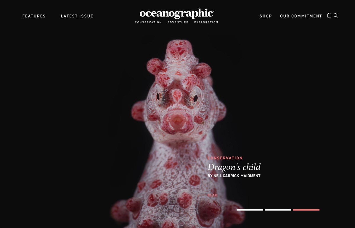 Oceanographic Magazine screenshot