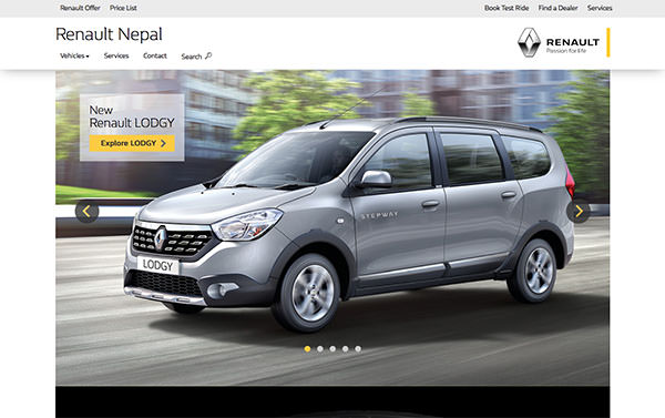 Renault Nepal screenshot