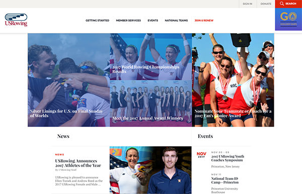 US Rowing Team screenshot